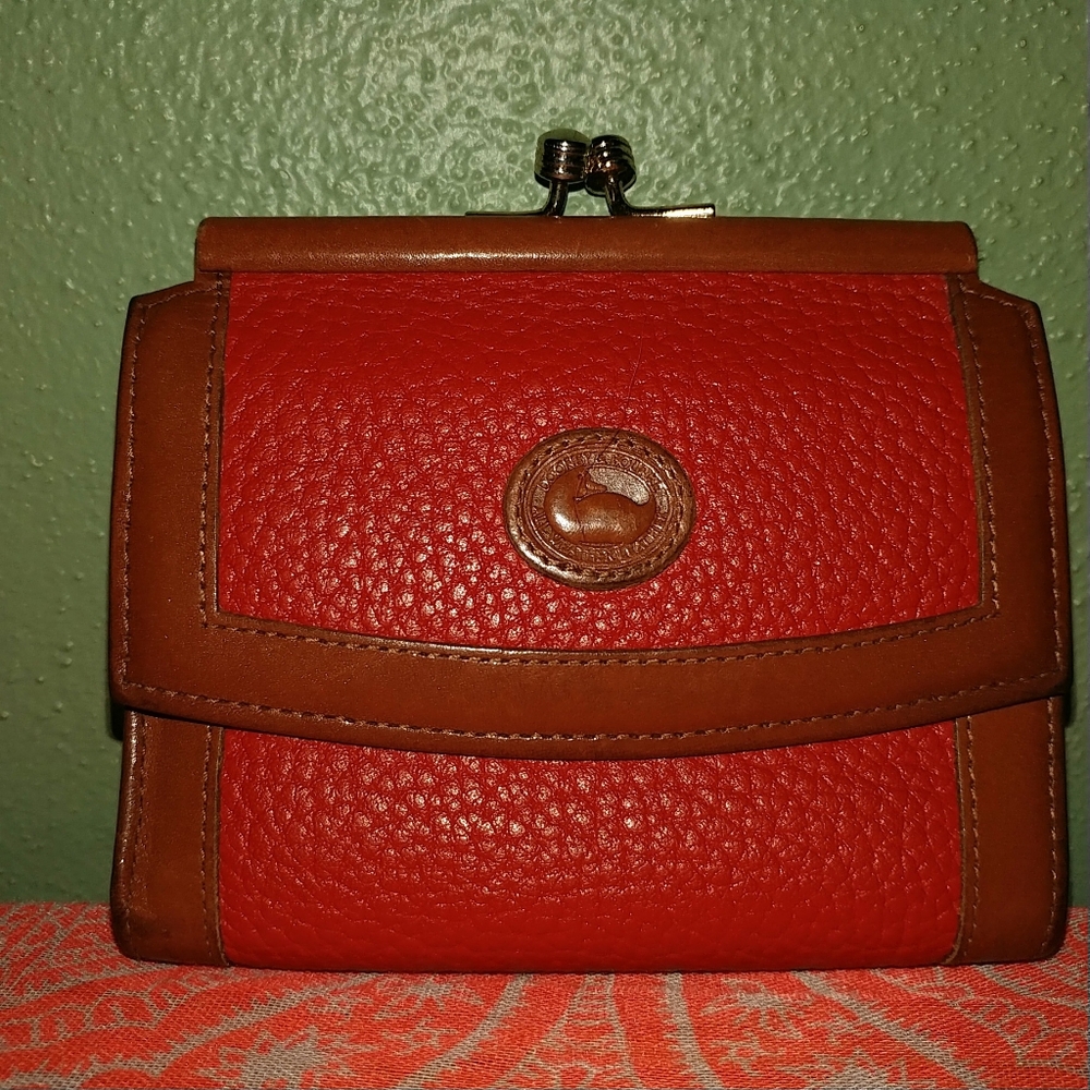 Vintage Red Dooney & Bourke Credit Card Wallet